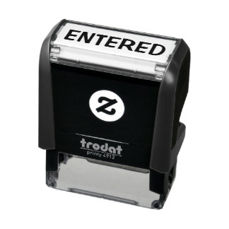 ENTERED Business Self-Inking Frimärke Självfärgande Stämpel