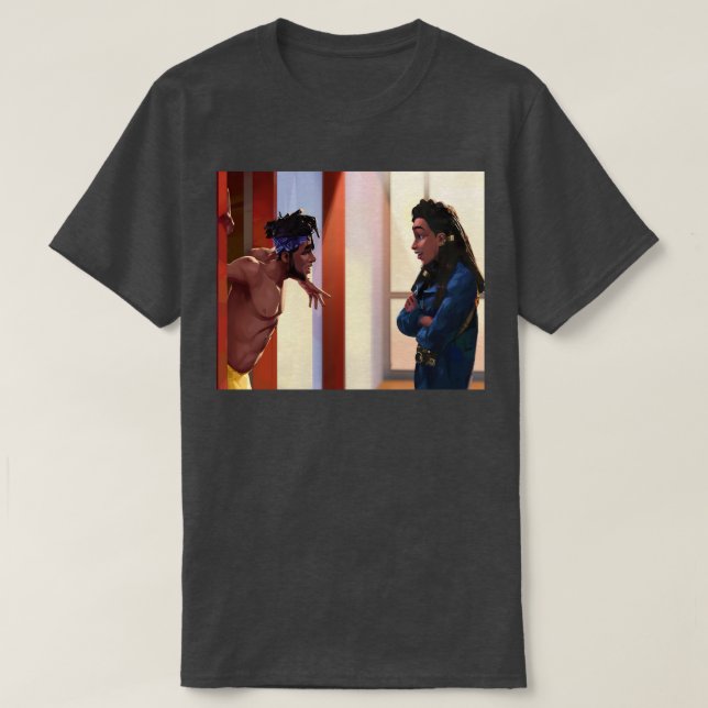Entergalactic Jabari och Meadow T Shirt (Design framsida)
