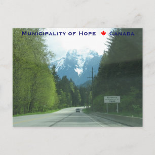 Entering Municipality of Hope Canada Vykort