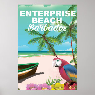 Enterprise Beach Barbados semester poster