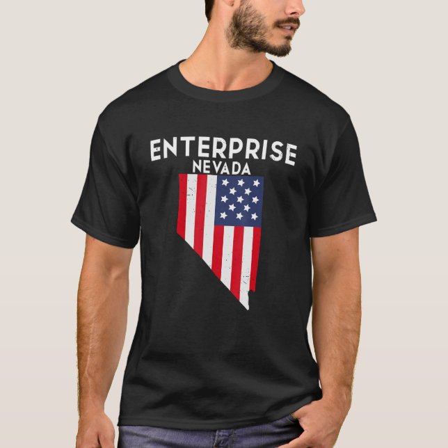 Enterprise Nevada Förenta staterna State America T Shirt (Framsida)