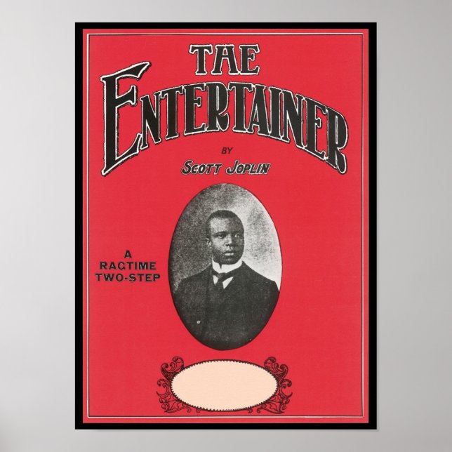 Entertainer Scott Joplin Vintage Songbook Cove Poster (Framsidan)