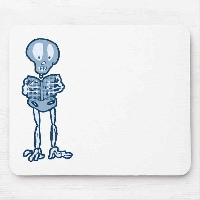 Enthrallad ethan Literary Skeleton med Bok Musmatta (Framsidan)