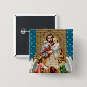 Enthroned St. Joseph Receiving Vatican Maquette Knapp