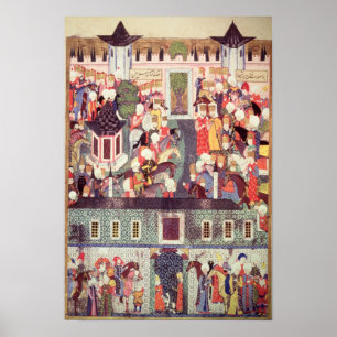 Enthronement av Suleyman det storartat Poster
