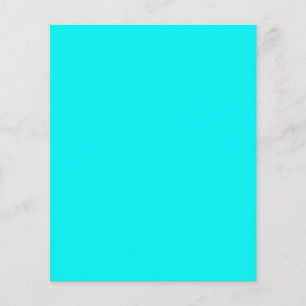 Enthusiastisk Aqua Blue Turquise Färg Flygblad