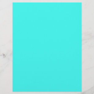 Enthusiastisk Aqua Blue Turquise Färg Reklamblad