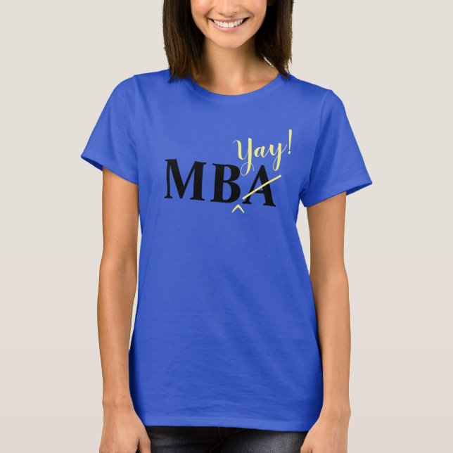 Enthusiastiskt MBA Student T Shirt (Framsida)