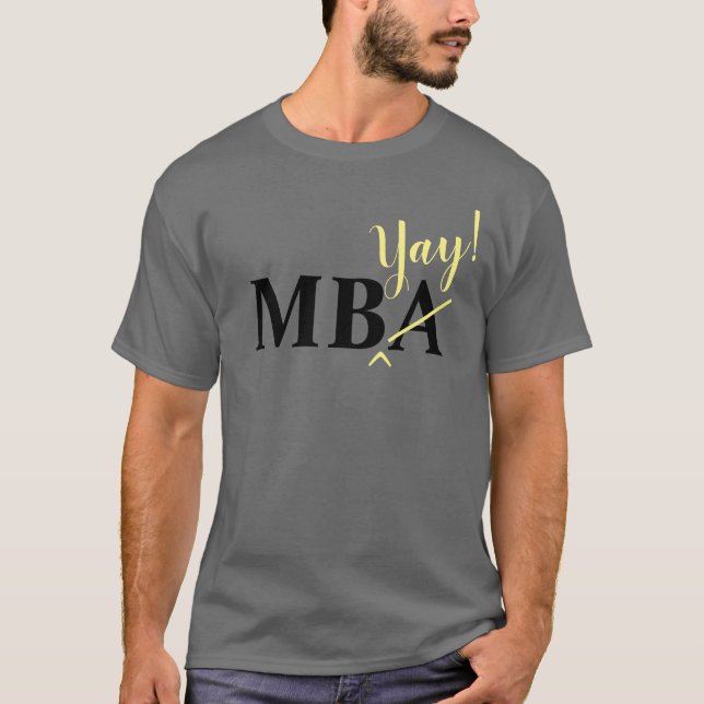 Enthusiastiskt MBA Student T-Shirt (Framsida)