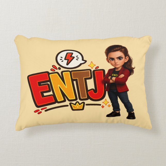 ENTJ — A Conquistadora Visionária Prydnadskudde (Framsidan)