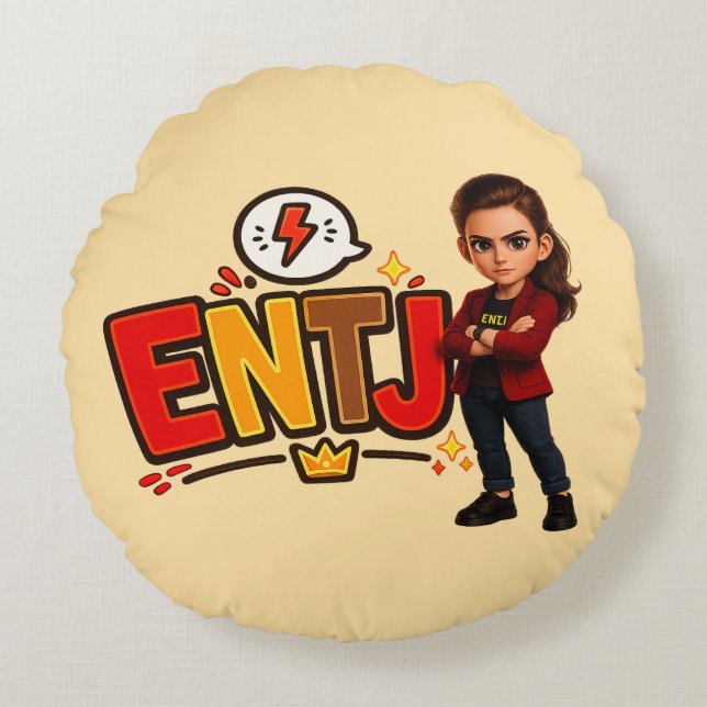 ENTJ — A Conquistadora Visionária Rund Kudde (Framsidan)