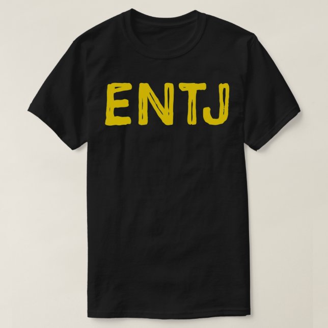 ENTJ Etrovert Personality Type T Shirt (Design framsida)