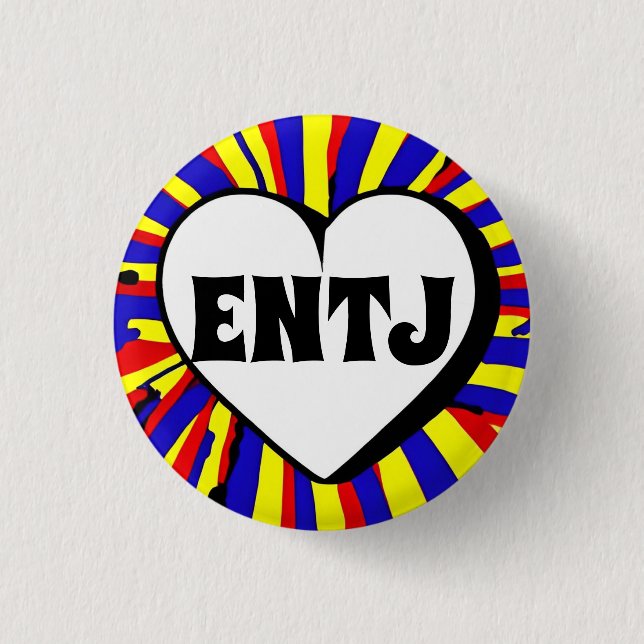 ENTJ MBTI 3 Cm Round Badge Knapp (Framsida)