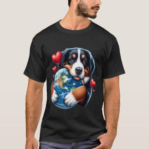 Entlebucher Mountain Dog Jordens Dag Kram Kärlek Ä T Shirt