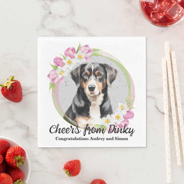 Entlebucher Mountain Dog Servetter med Foto (Insitu)