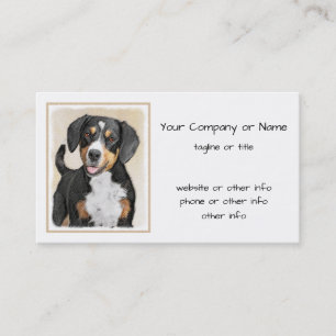 Entlebucher Mountain-Hund - originalbild Visitkort