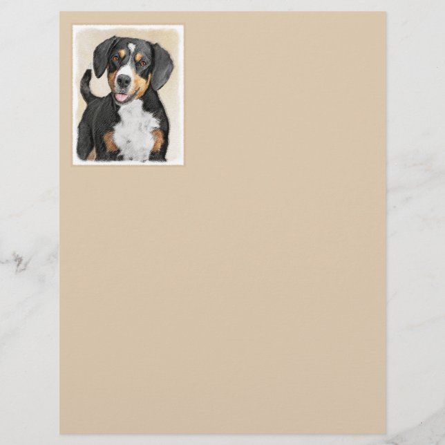 Entlebucher Mountain Hund Painting - Original Art (Framsida)