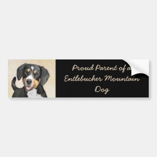 Entlebucher Mountain Hund Painting - Original Art Bildekal