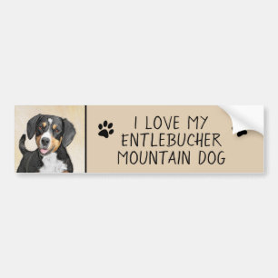 Entlebucher Mountain Hund Painting - Original Art Bildekal