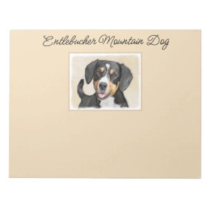 Entlebucher Mountain Hund Painting Original Hund Anteckningsblock