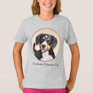 Entlebucher Mountain Hund Painting Original Hund T Shirt