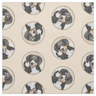 Entlebucher Mountain Hund Painting Original Hund Tyg