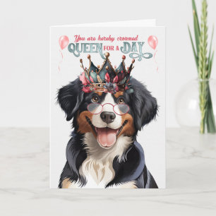 Entlebucher Mountain Hund Queen Funny Birthday Kort
