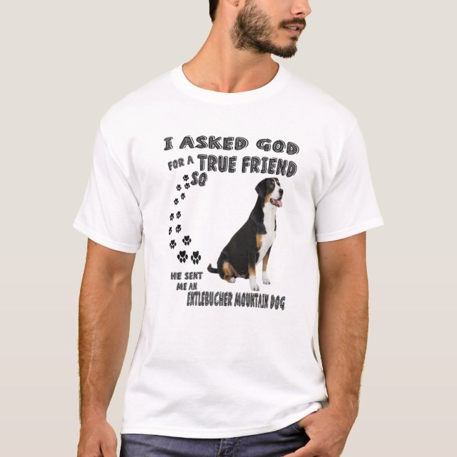 Entlebucher Mountain Hund som säger Mamma Pappa Sk T Shirt (Framsida)