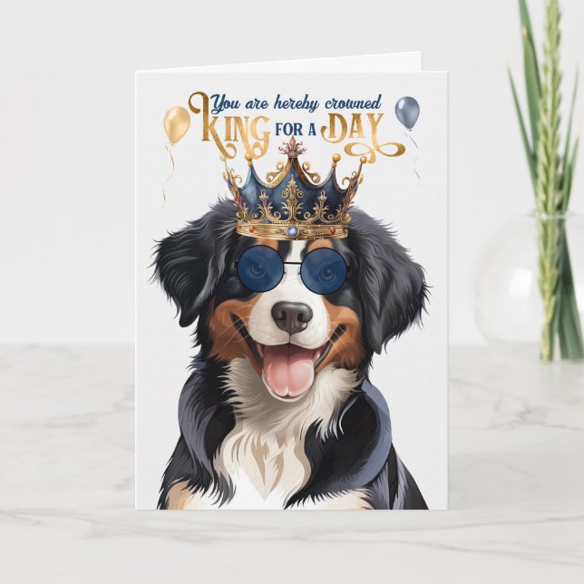 Entlebucher Mountain Kung Funny Birthday Hund Kort (Framsida)