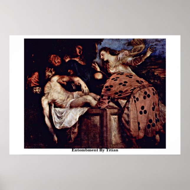 Entombment av titian poster (Framsidan)