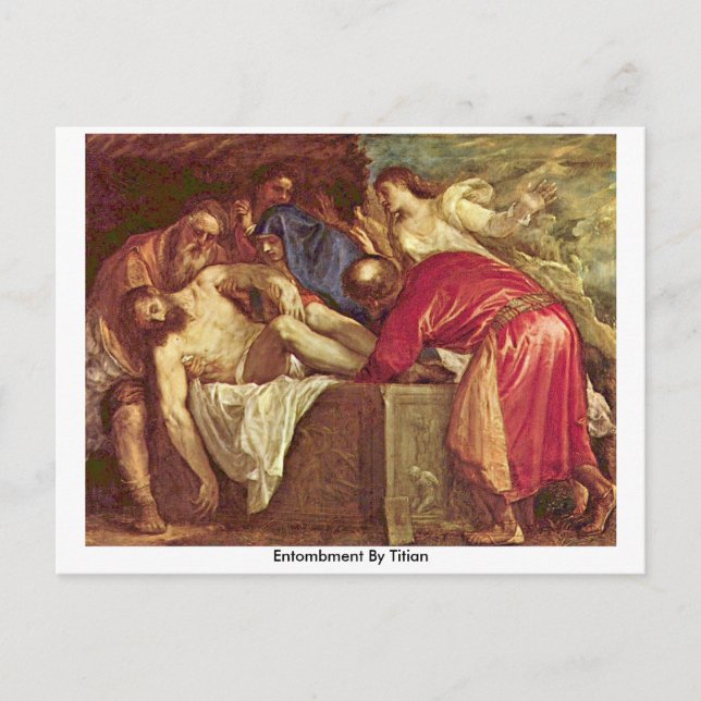 Entombment av titian vykort (Framsida)