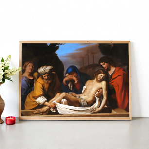 Entombment by Guercino Religiösa Art Poster