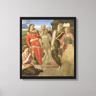 Entombment från Michelangelo Canvastryck