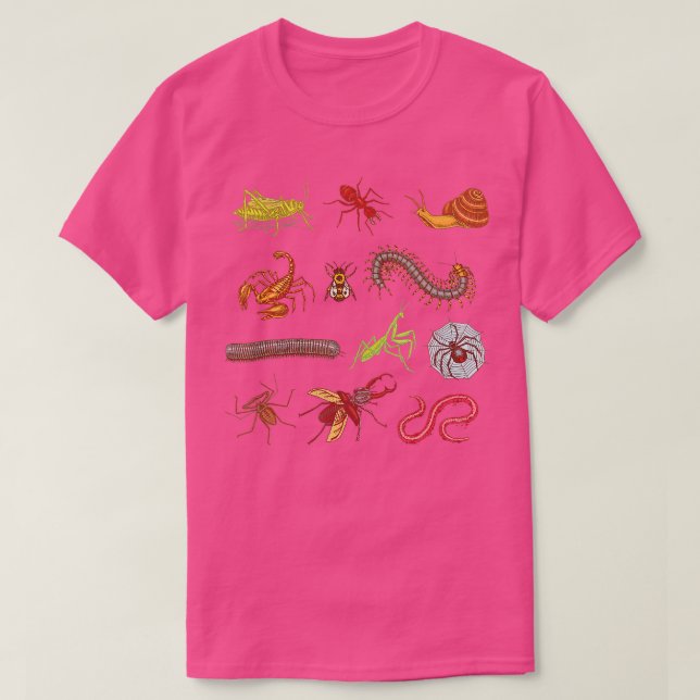 Entomolog - Insekter typ av Kryp-gåva T Shirt (Design framsida)