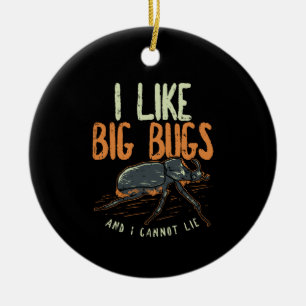 Entomolog - jag gillar Big Kryp Julgransprydnad Keramik