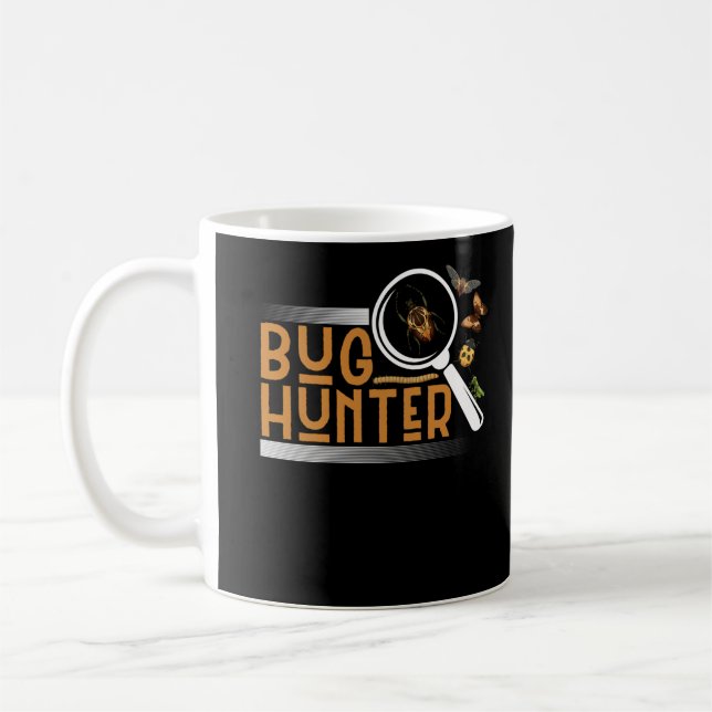 Entomolog Kryp Hunter Insekter Funny Biolog Kaffemugg (Vänster)