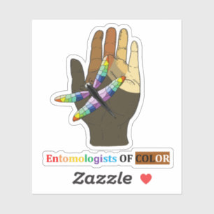 Entomologer i Färg vinylStickers Klistermärken