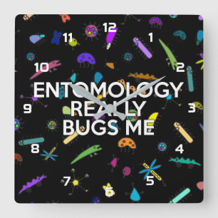 ENTOMOLOGI GER MIG VERKLIGEN HUVUDVARK FYRKANTIG KLOCKA