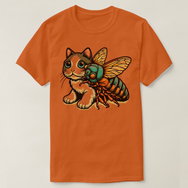 Entomology Cicada Älskare Cicada Fest 2024 Broods  T Shirt (Design framsida)