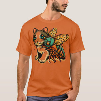 Entomology Cicada Älskare Cicada Fest 2024 Broods T Shirt