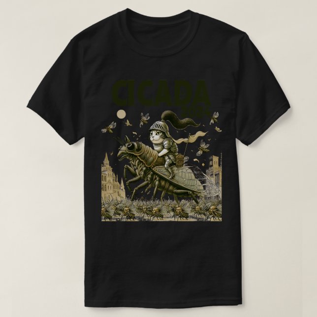 Entomology Cicada Älskare Cicada Fest 2024 Broods  T Shirt (Design framsida)