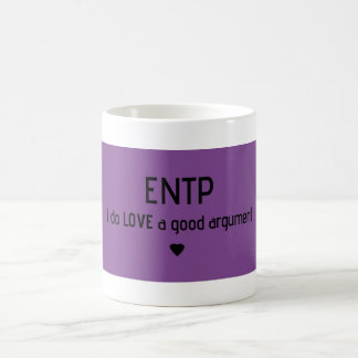 ENTP "älskar jag muggen för ett bra argument" Kaffemugg