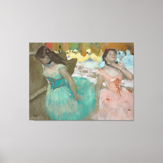 Entrance of the Masked Dancers Degas Canvastryck (Framsida)