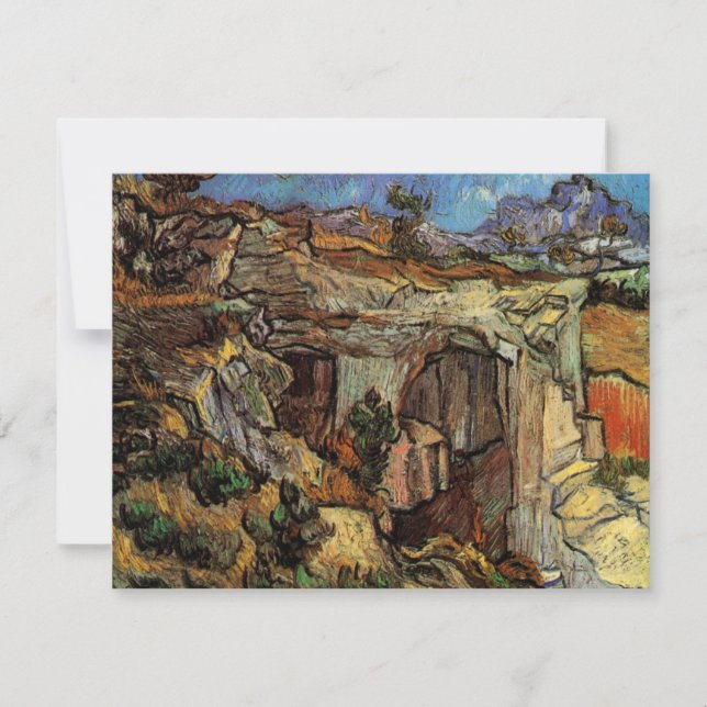 Entré till stenbrott, Saint-Remy av Vincent van Go (Framsida)