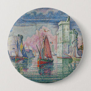 Entrén till La Rochelle hamn, Paul Signac Knapp
