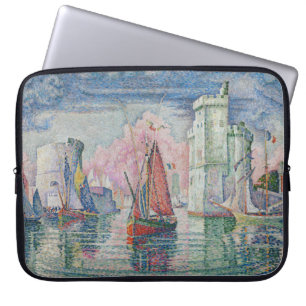 Entrén till La Rochelle hamn, Paul Signac Laptop Fodral