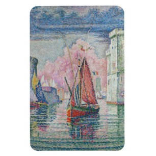 Entrén till La Rochelle hamn, Paul Signac Magnet