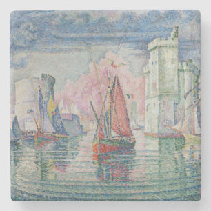 Entrén till La Rochelle hamn, Paul Signac Stenunderlägg