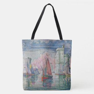 Entrén till La Rochelle hamn, Paul Signac Tygkasse