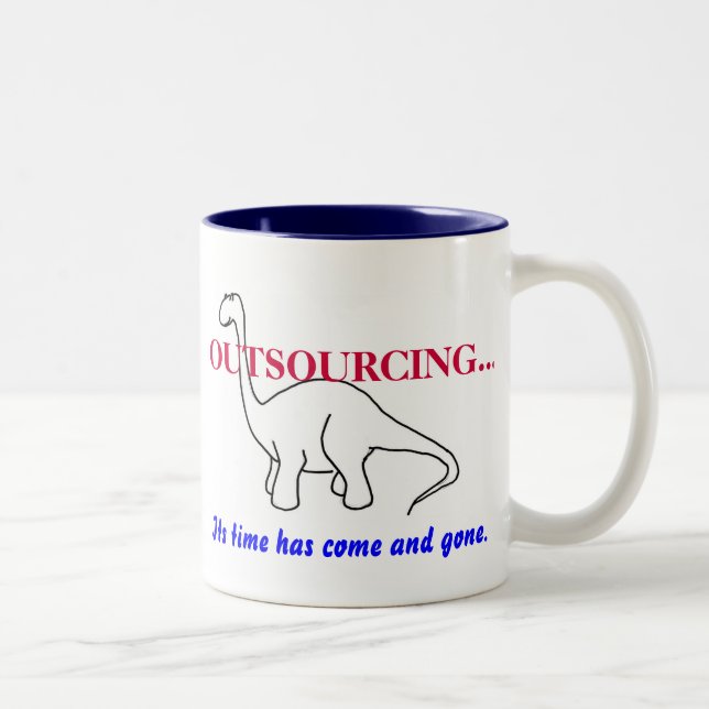ENTREPRENADISERING…, Dinosaurmug. Två-Tonad Mugg (Höger)